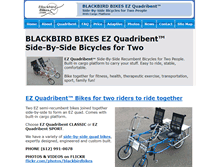 Tablet Screenshot of blackbirdbikes.com